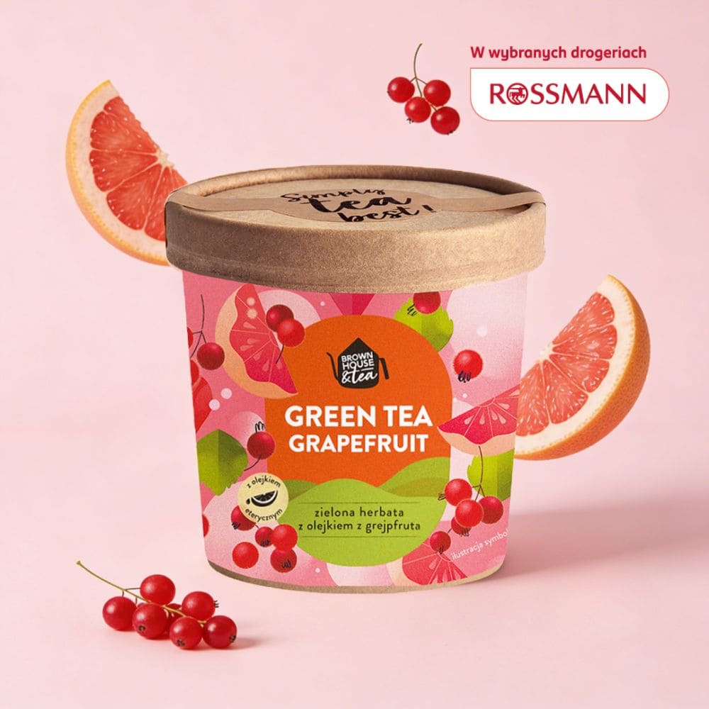 GREEN TEA GRAPEFRUIT- zielona herbata o smaku grapefruita i porzeczki