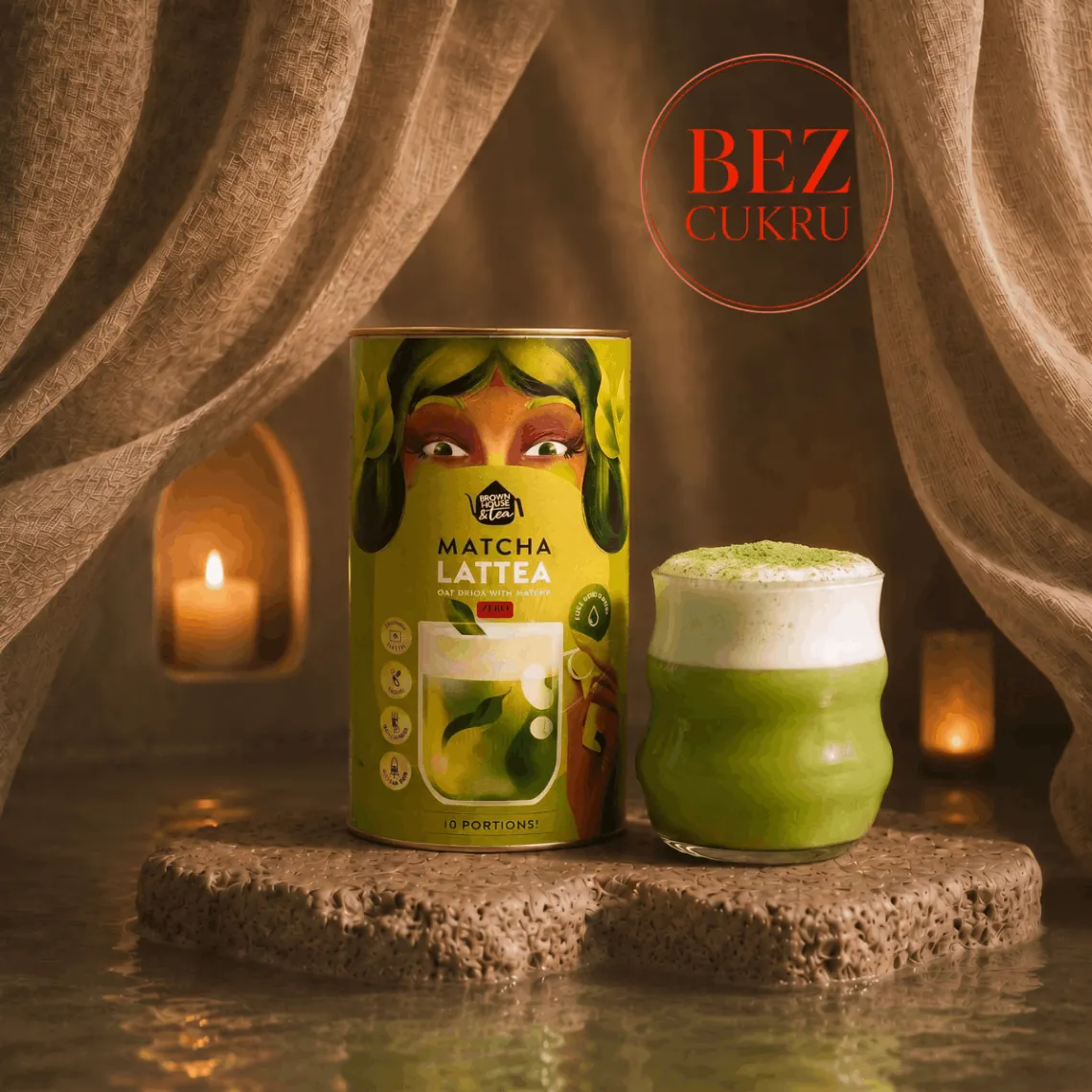 Matcha Lattea ZERO - owsiane matcha latte instant bez dodatku cukru